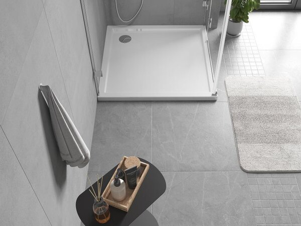 Mexen Flow brodzik kwadratowy slim 70 x 70 cm, biały połysk - 46S107070