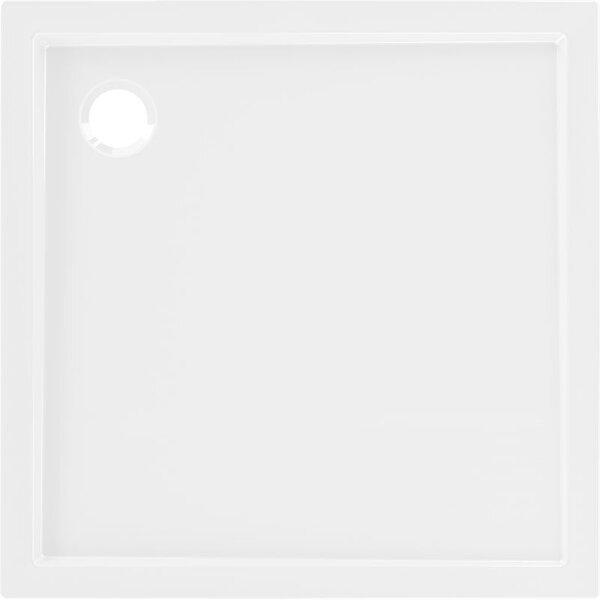 Mexen Flow brodzik kwadratowy slim 75 x 75 cm, biały połysk - 46S107575