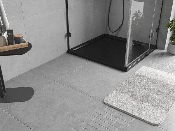 Mexen Flow brodzik kwadratowy slim 70 x 70 cm, czarny mat - 46S707070