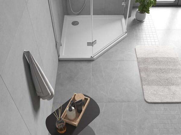 Mexen Flow brodzik pięciokątny slim 80 x 80 cm, biały połysk - 46P108080