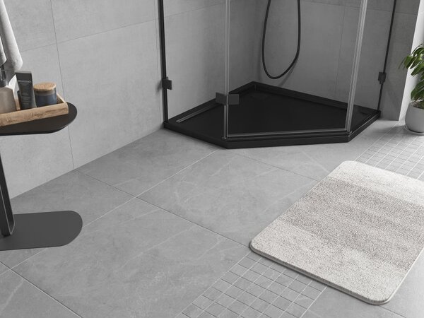 Mexen Flow brodzik pięciokątny slim 90 x 90 cm, czarny mat - 46P709090