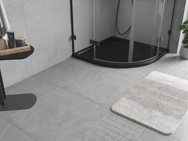 Mexen Flow brodzik półokrągły slim 80 x 80 cm, czarny mat - 46Q708080