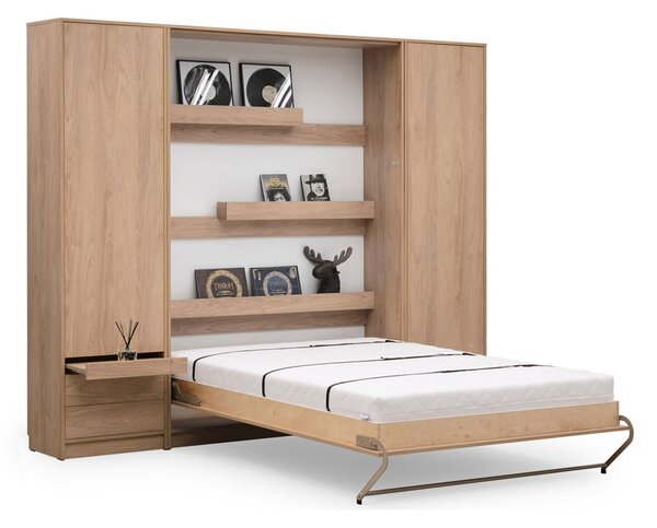 Półkotapczan Basic 140x200 pionowy - dąb sonoma jasny