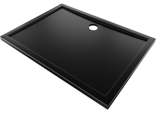 Mexen Flow brodzik prostokątny slim 90 x 75 cm, czarny mat - 46R707590