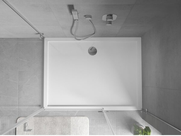 Mexen Flow brodzik prostokątny slim 90 x 85 cm, biały połysk - 46R108590