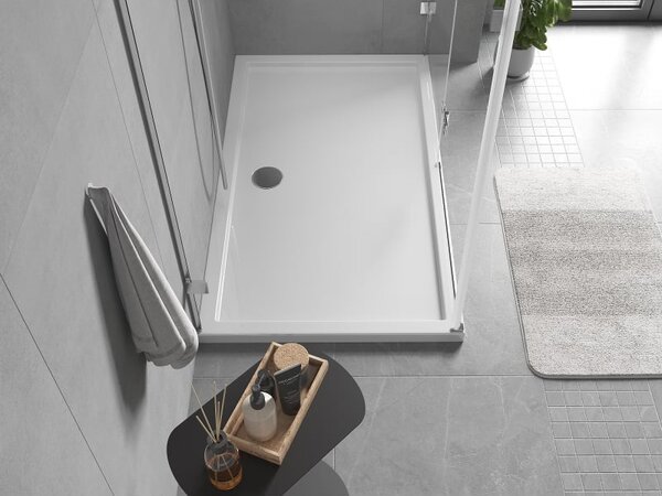 Mexen Flow brodzik prostokątny slim 150 x 70 cm, biały połysk - 46R107015