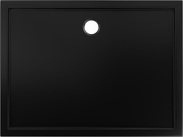 Mexen Flow brodzik prostokątny slim 90 x 75 cm, czarny mat - 46R707590