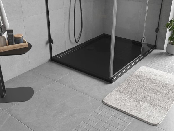 Mexen Flow brodzik prostokątny slim 90 x 75 cm, czarny mat - 46R707590
