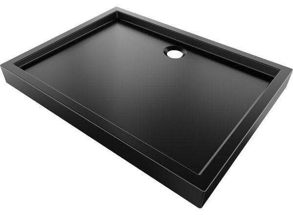 Mexen Flow+ brodzik prostokątny 90 x 70 cm, czarny mat - 46R707090H