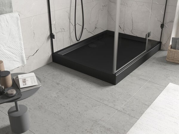 Mexen Flow+ brodzik prostokątny 90 x 70 cm, czarny mat - 46R707090H