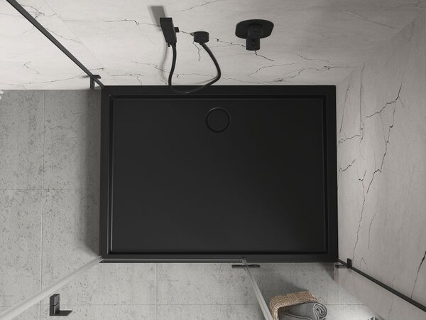 Mexen Flow+ brodzik prostokątny 90 x 70 cm, czarny mat - 46R707090H