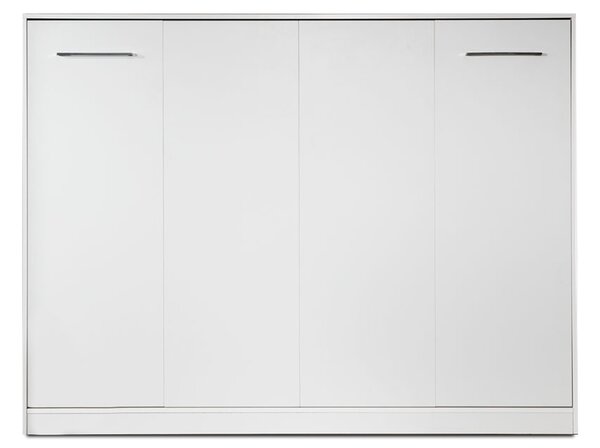 Półkotapczan poziomy 140x200 z opcjonalną szafą - Biały mat