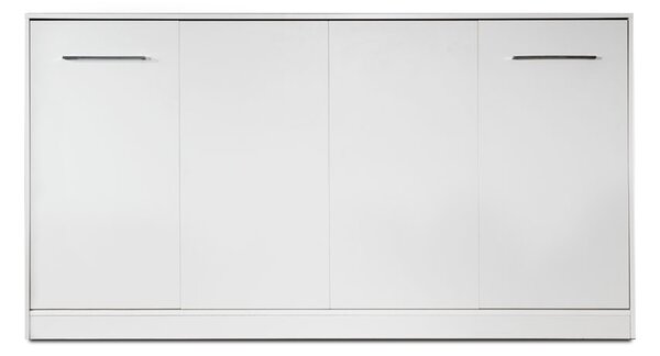 Półkotapczan poziomy 90x200 z opcjonalną szafą - Biały mat