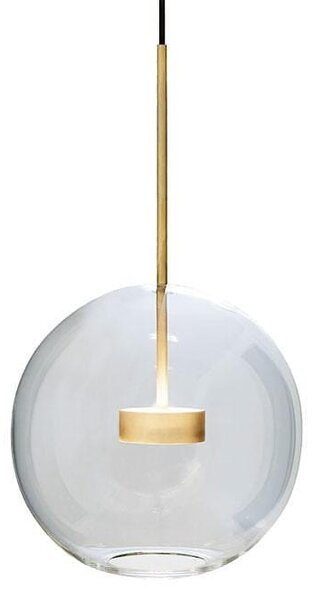 Lampa wisząca, szklana kula - Mamun 1, kolor złoty domodes
