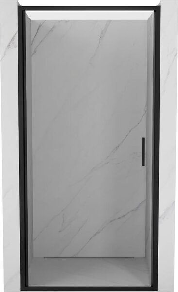 Mexen Exo drzwi prysznicowe uchylne 75 cm, transparent, czarne - 817-075-000-70-00