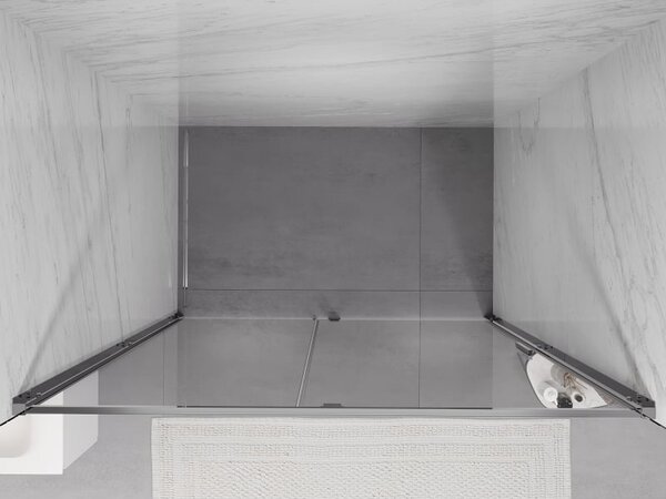 Mexen Exo drzwi prysznicowe uchylne 160 cm, transparent, chrom - 819-160-000-01-00