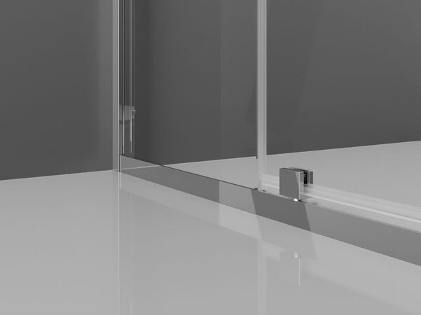 Mexen Exo drzwi prysznicowe uchylne 160 cm, transparent, chrom - 819-160-000-01-00