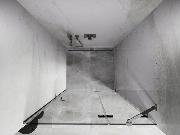 Mexen Lunar drzwi prysznicowe uchylne prawe 70 cm, transparent, chrom - 834-070-000-01-00-P