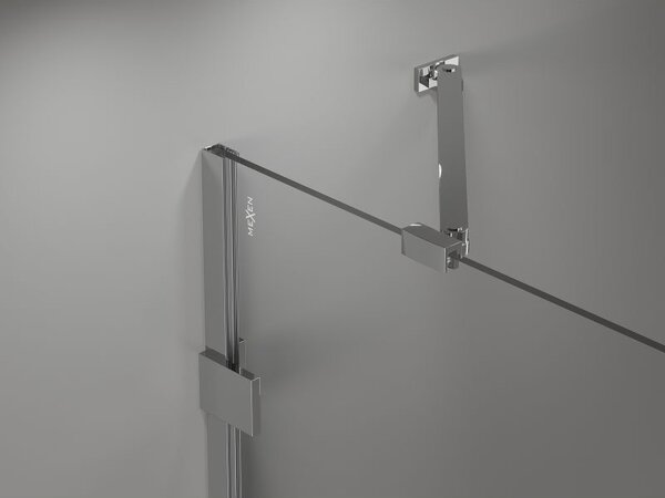 Mexen Lunar drzwi prysznicowe uchylne prawe 70 cm, transparent, chrom - 834-070-000-01-00-P