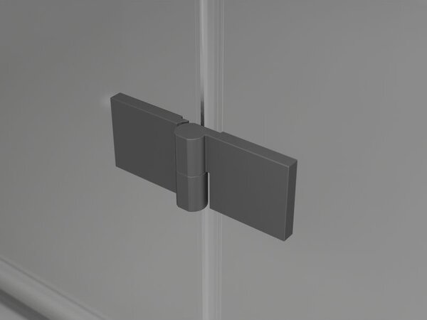 Mexen Lunar drzwi prysznicowe uchylne prawe 80 cm, transparent, gun metal - 834-080-000-95-00-P