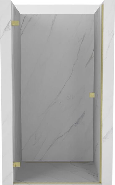 Mexen Lunar-B drzwi prysznicowe uchylne lewe 65 cm, transparent, złote szczotkowane - 832-065-000-55-00-L