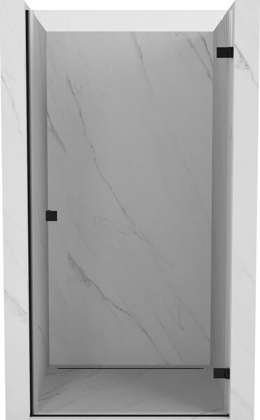 Mexen Lunar-B drzwi prysznicowe uchylne prawe 60 cm, transparent, czarne - 832-060-000-70-00-P