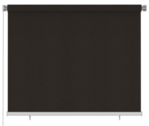 Roleta zewnętrzna, 180x140 cm, brązowa, HDPE