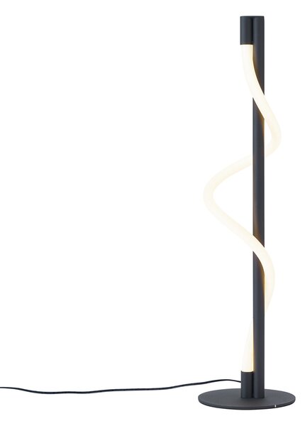 Nowoczesna lampa stołowa czarna z wbudowaną diodą LED z 3-stopniową regulacją ściemniania - Twirl