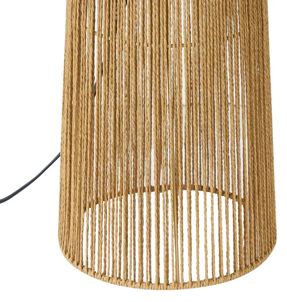Lampa podłogowa Japandi naturalna z abażurem - Dart