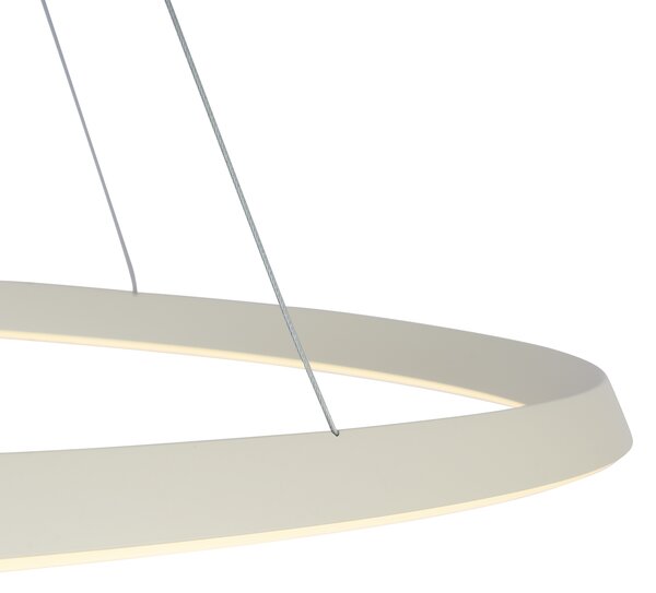 Skandynawska lampa wisząca beżowa 72 cm z LED z 3-stopniową regulacją ściemniania - Circuit