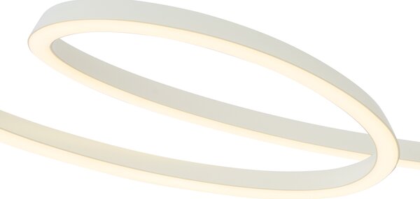 Skandynawska lampa wisząca beżowa 110 cm z LED z 3-stopniową regulacją ściemniania - Circuit