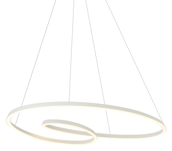 Skandynawska lampa wisząca beżowa 110 cm z LED z 3-stopniową regulacją ściemniania - Circuit