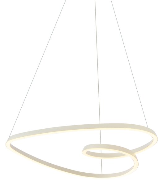 Skandynawska lampa wisząca beżowa 72 cm z LED z 3-stopniową regulacją ściemniania - Circuit