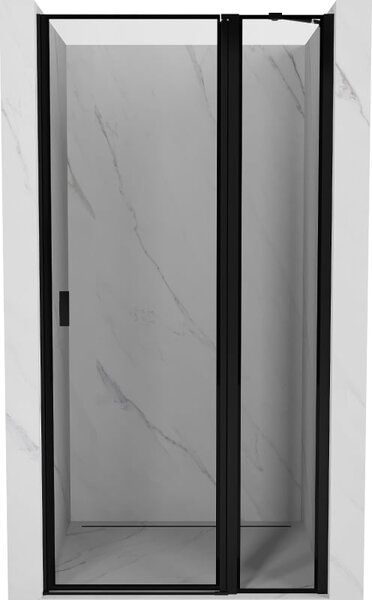 Mexen Mist drzwi prysznicowe uchylne prawe 90 cm, czarna ramka, czarne - 8A4-090-000-70-70-P