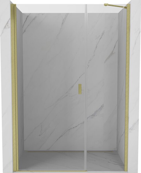 Mexen Mist-B drzwi prysznicowe uchylne 105 cm, transparent, złote szczotkowane - 8A2-105-001-55-00