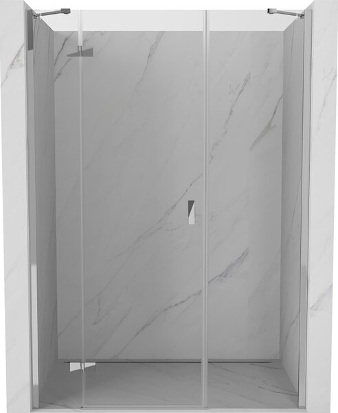 Mexen Mist-H drzwi prysznicowe uchylne lewe 125 cm, transparent, chrom - 8A5-125-001-01-00-L