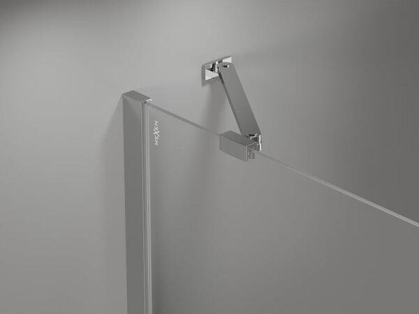 Mexen Mist-H drzwi prysznicowe uchylne lewe 125 cm, transparent, chrom - 8A5-125-001-01-00-L