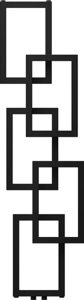 Mexen Grid grzejnik łazienkowy dekoracyjny 1360 x 390 mm, 349 W, czarny - W215-1360-390-00-70