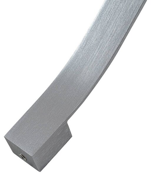 Kinkiet LED Alvon Lindby, aluminiowy / szary / cynkowy, salon / jadalnia, metal, nowoczesny