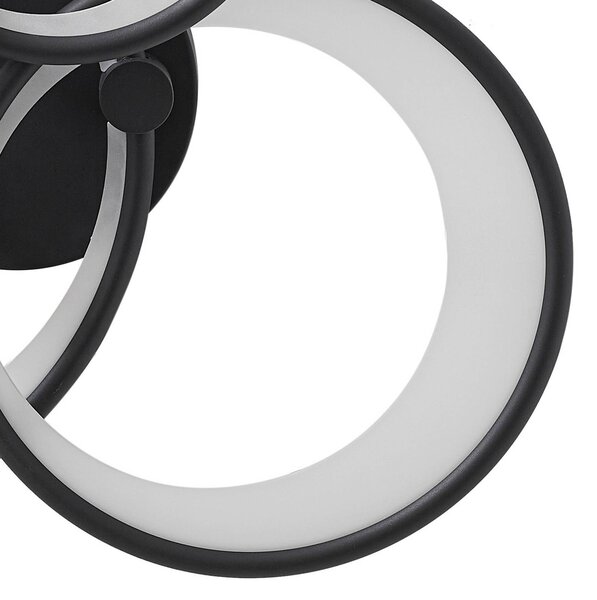 Lampa sufitowa LED Sorma Lindby, możliwość ściemniania, czarny, salon / jadalnia, metal, nowoczesny