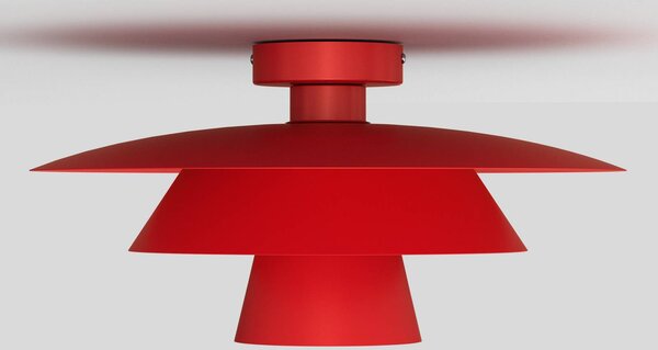 Lampa sufitowa Plato Luminex, możliwość ściemniania, czerwony, salon / jadalnia, metal, nowoczesny
