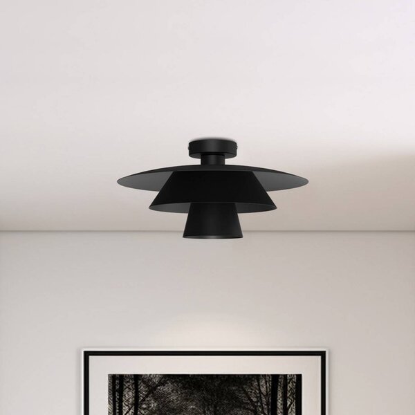 Lampa sufitowa Plato Luminex, możliwość ściemniania, czarny, salon / jadalnia, metal, nowoczesny