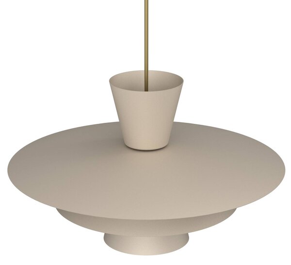Lampa wisząca Plato Luminex, możliwość ściemniania, kremowy / amber, salon / jadalnia, metal, nowoczesny