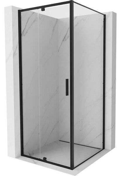 Mexen Exo kabina prysznicowa uchylna 90 x 90 cm, transparent, czarna - 819-090-090-70-00