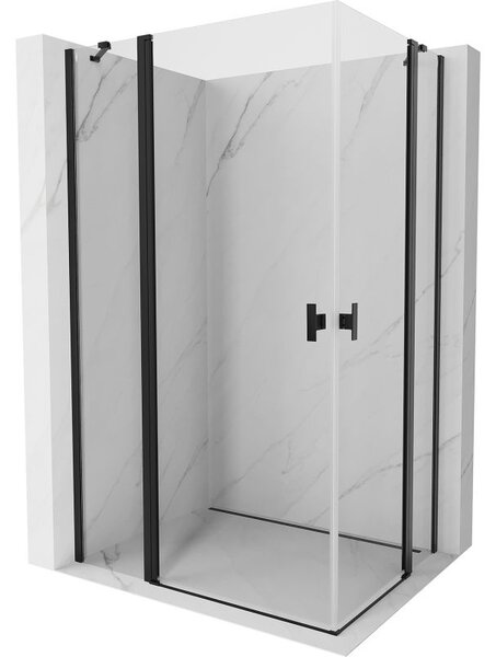 Mexen Mist Duo kabina prysznicowa uchylna 90 x 70 cm, transparent, czarna - 8A4-090-070-70-00