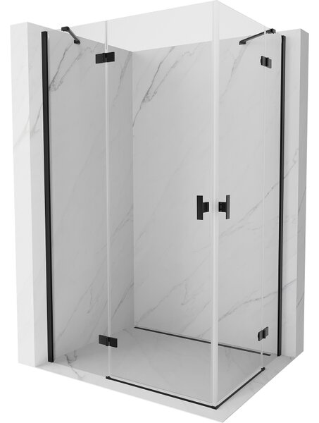 Mexen Mist-H Duo kabina prysznicowa uchylna lewa 95 x 85 cm, transparent, czarna - 8A5-095L-085P-70-00