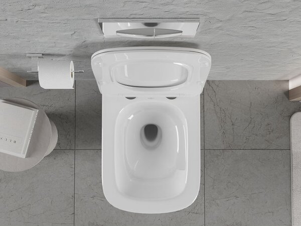 Mexen Riva miska wc Rimless Tornado, biała połysk - 3363XX00T