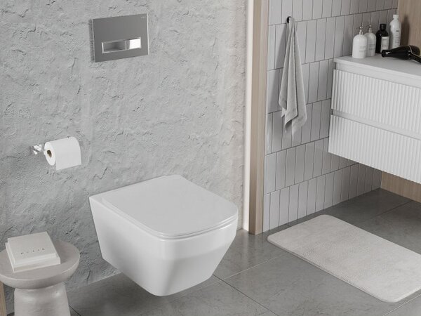 Mexen Riva miska wc Rimless Tornado, biała połysk - 3363XX00T