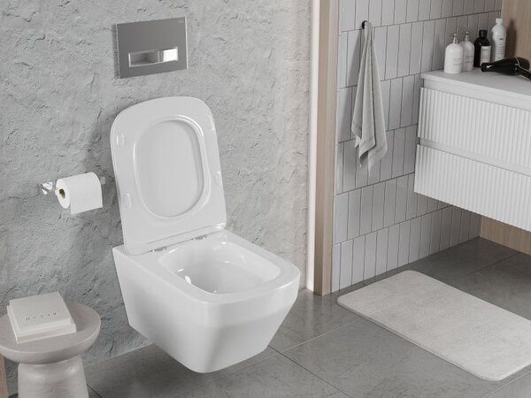 Mexen Riva miska wc Rimless Tornado, biała połysk - 3363XX00T