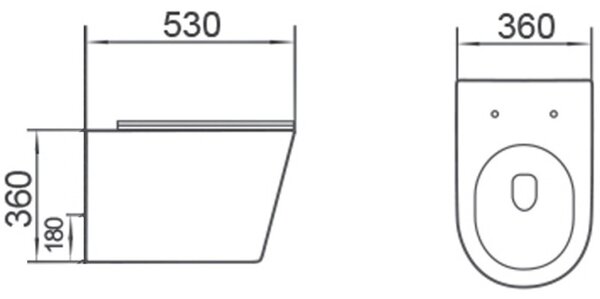 Mexen Rico 2.0 miska wc Rimless Tornado z deską wolnoopadającą slim, duroplast, biała połysk - 3072L4000T